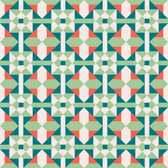 Geometric Decorative Shape Seamless Texture Surface Design Pattern