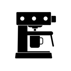 Espresso Machine Icon in Flat Vector Style