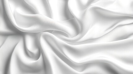 Obraz premium Elegant White Silk Drapery: A Textured Masterpiece