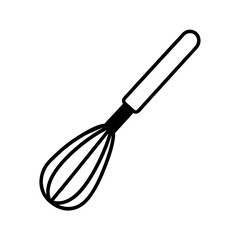 Wire Whisk Vector in Modern Minimal Design