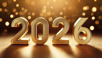 Happy new year 2026, business goal and success concept, celebration banner.
