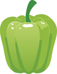 green apple isolated on white