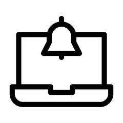 Fototapeta premium Laptop Notification Icon