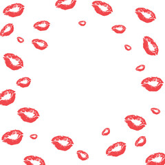 Pattern with lips