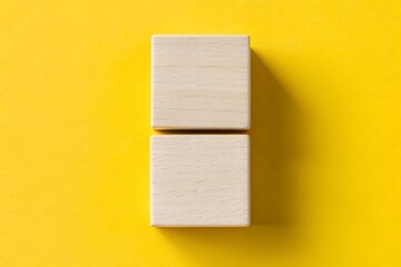 Minimalist Wooden Blocks – Simple and Geometric Composition, Art, Minimalism, Abstract, Design, Geometry