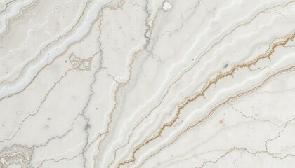 Veined creamy stone with flowing lines of beige and gray creates an elegant, natural looking surface texture