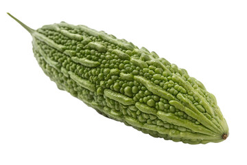A bumpy gourd on a featureless area isolated on transparent background