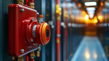 Intelligent automatic fire extinguishing unit in server room