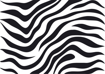 Abstract black and white zebra print background seamless design for various creative projects