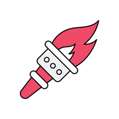 Olympic Torch Vector icon