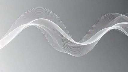 White wavy lines on a gray gradient background