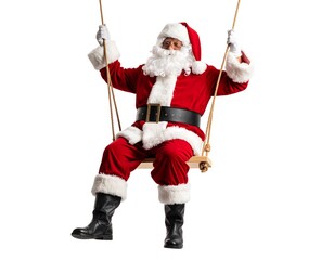 Santa Claus on a swing (2)