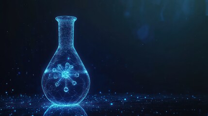 Abstract science flask