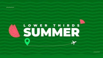 Lower Thirds: Summer