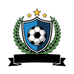Obraz premium Soccer Shield Logo