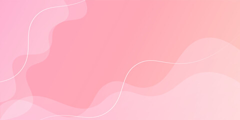 Minimalist banner background, pastel, pink and yellow gradient. Wave effect style, abstract background. eps10.