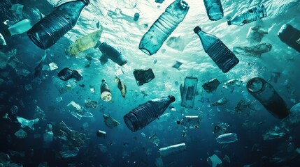 Plastic Pollution in Ocean Depths: A Visual of Environmental Crisis