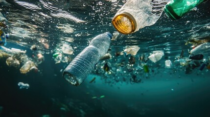 Plastic Pollution in Ocean Depths: A Visual of Environmental Crisis