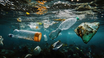 Plastic Pollution in Ocean Depths: A Visual of Environmental Crisis