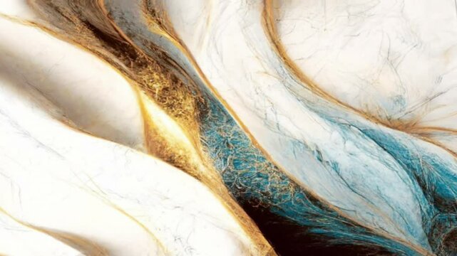 Elegant and luxurious white onyx marble texture, decorated with sparkling golden veins that create a beautiful golden marble effect.