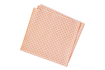 Placemat, Scotch pattern, peach-white on transparent background. top view