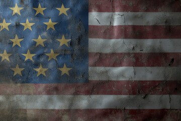 Close-up of an American Flag, showcasing intricate details.