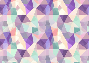 Fototapeta premium Layered Low-Poly Geometric Pattern in Soft Pastel Colors
