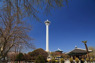 Landmark tower in Busan, South Korea