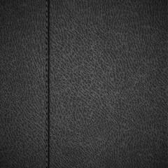 Realistic vector leather background with stitch
