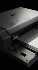 Black Scanner Machine for Document Digitization