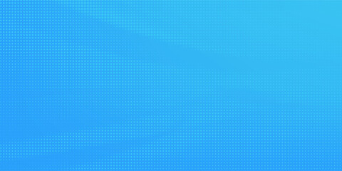 Halftone dots on blue background. Comic pop art style blank layout. Template design for comic book, presentation, sale or web banner. Vector illustration