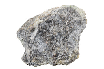 Close-up of blende mineral, isolated on white background