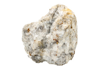 Close-up of blende mineral, isolated on white background