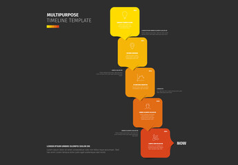 Multipurpose Timeline Infographic Template Design