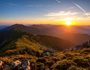 Mountain sunset vista (3)