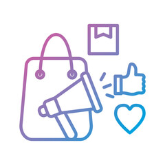 Viral Marketing - Financial Strategy Outline Illustration