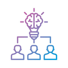 Brainstorming - Financial Strategy Outline Illustration
