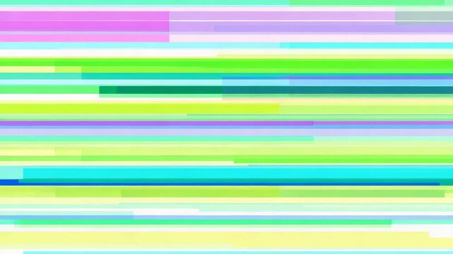Horizontal lines of pastel and bright hues form an abstract pattern