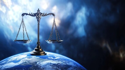 Global Justice: Scales of Justice on Earth