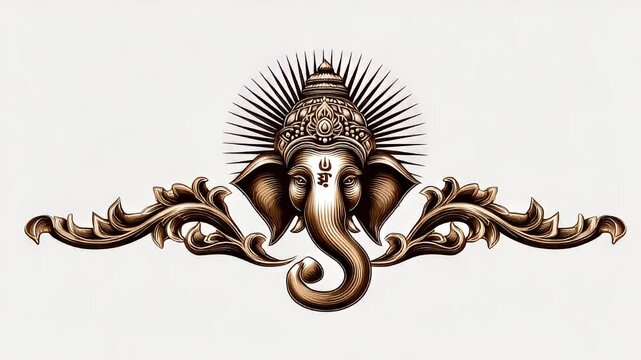 Ganesha ornate graphic design