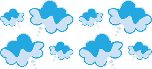 Obraz premium Cloud computing icon. Line, glyph and filled outline colorful version, abstract cloud outline and filled vector sign.
