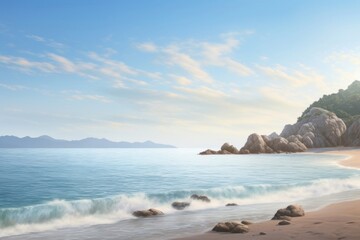 Obraz premium Landscape sea outdoors horizon.