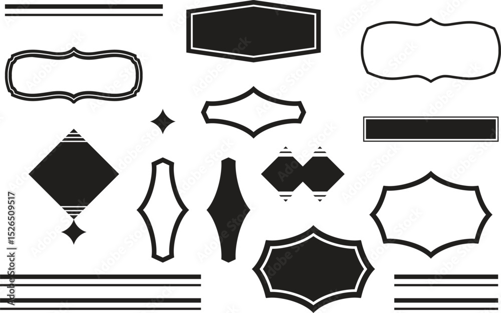 Fototapete make your own custom badge - ultimate vector design collection