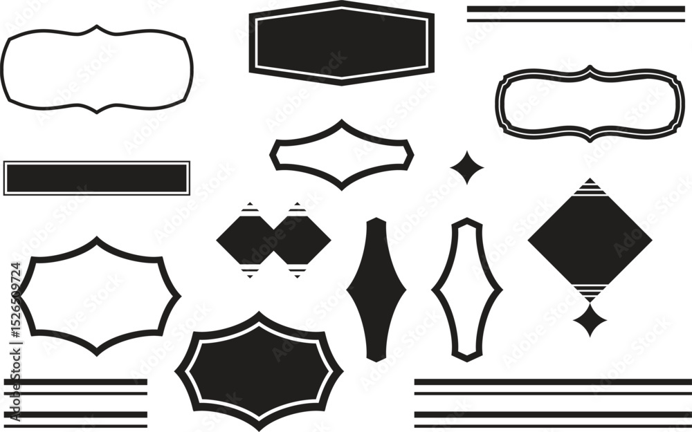Fototapete make your own custom badge - ultimate vector design collection