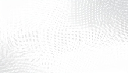 Abstract halftone background with wavy surface made of gray dots