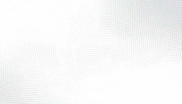 Abstract halftone background with wavy surface made of gray dots