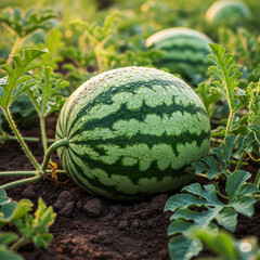 watermelon on the field