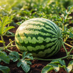watermelon on the field