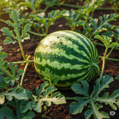 watermelon on the field