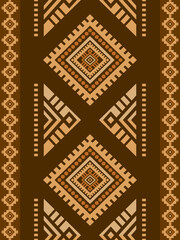 Southwest Native seamless pattern ethnic tribal Aztec geometric Navajo Native American fabric colorful design vector for textile print
